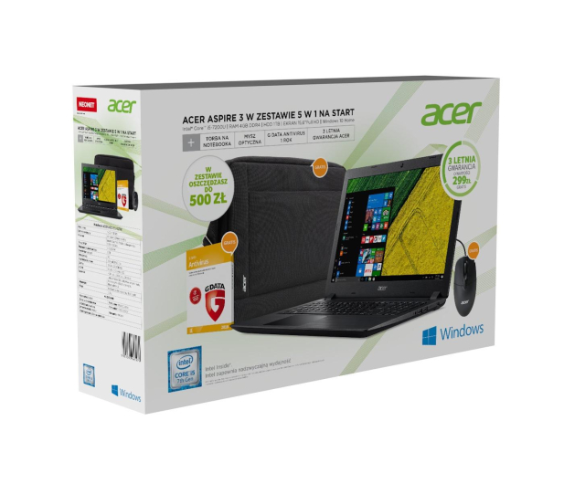 Acer Aspire 3 A315-51-52TW i5-7200U/15,6" FullHD/4 GB/1000GB HDD/ - 1387698 - zdjęcie 8
